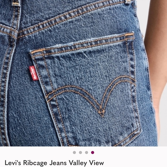 Levi's Ribcage Jeans Valley View 28x29 - Picture 4 of 5